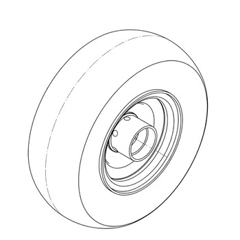 TORO 1404291 WHEEL AND TIRE ASM Original OEM part