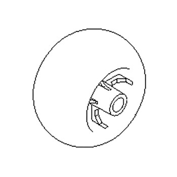 TORO 1-603299 - ROLLER-SCALP ANTI - Original OEM part - Image 1