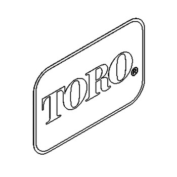 TORO 67-1300 - DECAL - Original OEM part - Image 1