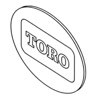 TORO 940865001 - PLATE-LOGO - Original OEM part