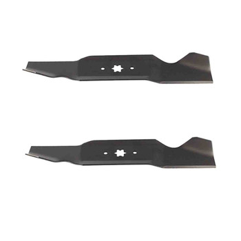 16-1/4" Blade Kit(2 Pack) Compatible With MTD OEM 942-0542 - 6 point star Center Hole