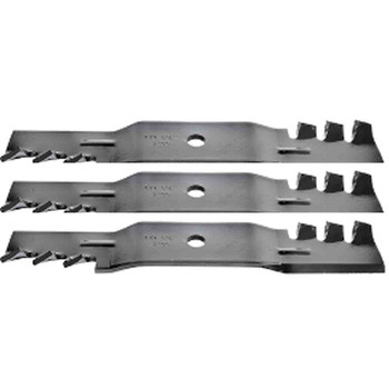 19-1/2" Universal Wide Heavy Duty Mulching Blade Kit(3 Pack) For Replace John Deere Blade M112991 - 11/16" Center Hole