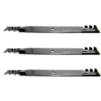 24-15/16" Universal Mulching Blade Kit(3 Pack) For Replace John Deere Blade M80783 - 29/32" Center Hole