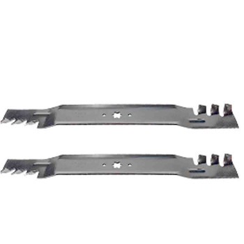 23-1/4" Blade Kit(2 Pack) Compatible With MTD OEM 942-04290X - 6 point star Center Hole