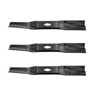 18-5/8" Blade Kit(3 Pack) Compatible With CUB CADET OEM 742P05086 - Diamond Center Hole