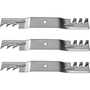 21" Universal Mulching Blade Kit(3 Pack) For Replace Grasshopper Woods Blade - 1/2" Center Hole