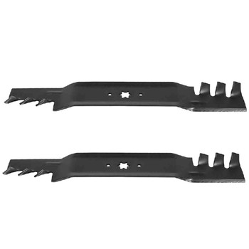 19-5/16" Blade Kit(2 Pack) Compatible With MTD OEM 942-0610 - 6 point star Center Hole_A1