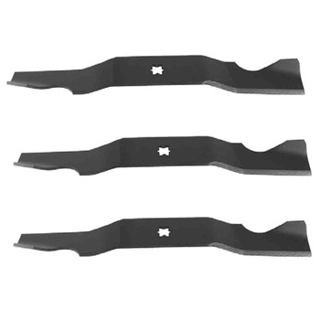 17.9" Blade Kit(3 Pack) Compatible With CUB CADET OEM 742-04053A - 6 point star Center Hole_A59