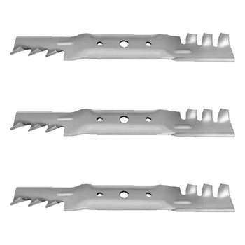 17" Blade Kit(3 Pack) Compatible With JOHN DEERE OEM GX20250 - .675" Center Hole_A9