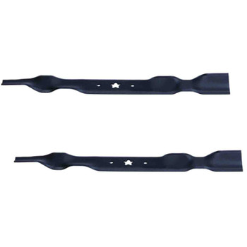21" Oregon Blade Kit(2 Pack) Compatible With HUSQVARNA OEM 138971 - 5 pt. star" Center Hole Diam._A76 - Image 1