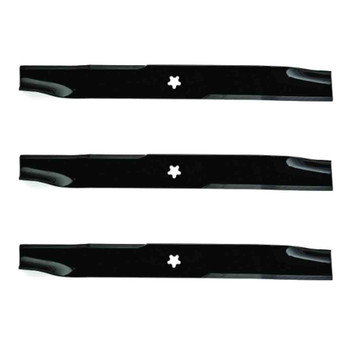 22-7/8" Oregon Blade Kit(3 Pack) Compatible With AYP OEM 403107 - 5 pt. star" Center Hole Diam._A2 - Image 1