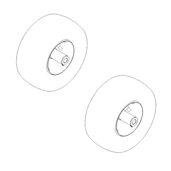 Front Tire Kit For TIMECUTTER MAX TORO Mower Model 77504