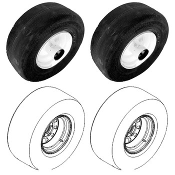 Complete Tire Kit For Z Master Zero-Turn Riders - 7500 Series TORO Mower Model 72076