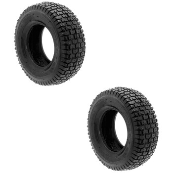 HD Tire Pack 15 x 6.00 - 6, 4-ply tubeless Turf Tread tire. Cheng Shin.