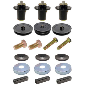 Complete Spindle Kit With Pulleys For Hustler Super SF 72" Model 943530