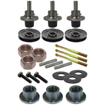 Complete HD Spindle Kit With Pulleys For Scag V-Ride II  61" Model SVRII61V-37BVEFI