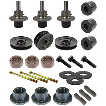Complete HD Spindle Kit With Pulleys For Scag Tiger Cat II 61" Model STCII61V-32BV