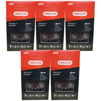 Oregon VersaCut Saw Chain 91VXL039G – Fits 10" Bar -5 PACK