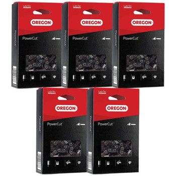 Oregon PowerCut Saw Chain 20LPX074G – Fits 18" Bar -5 PACK