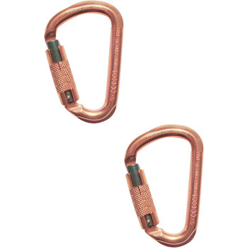 Copper USR-128-A3TU ALUMINUM CARABINERS (2-Pack) From PRO CLIMB