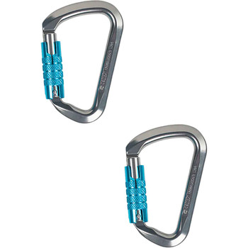 Silver USR-107-A3TU ALUMINUM CARABINERS (2-Pack) From PRO CLIMB