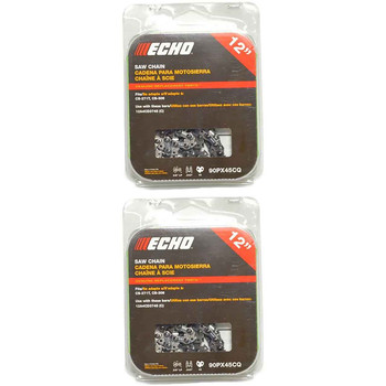 90PX45CQ - CHAINSAW CHAIN BY ECHO - 90PX AdvanceCut,  PITCH 3/8" LP, 12" BAR, 0.043" GAUGE, 45 DL - 