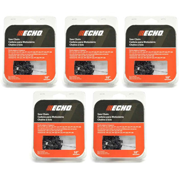 CHAINSAW CHAIN BY ECHO  90PX AdvanceCut,  PITCH 3/8" LP, 10" BAR, 0.043" GAUGE, 39 DL  PK5