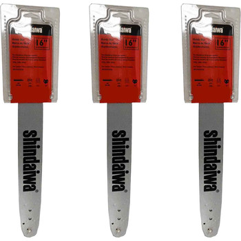 S16A0ES3757 - GUIDE BAR BY SHINDAIWA - A0ES PowerCut,  PITCH 3/8", 16" BAR, 0.058" GAUGE, 57 DL - 3 