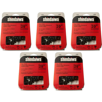 CHAINSAW CHAIN BY SHINDAIWA  72LPX PowerCut,  PITCH 3/8", 20" BAR, 0.050" GAUGE, 70 DL  5 PACK