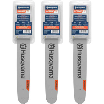 HUSQVARNA Guide Bar  - X -Force ,16"BAR, 66 DRIVE LINKS, .050"GAUGE, .325"   - 3 PACK