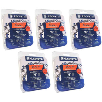 HUSQVARNA Chains - X -CUT SP33G ,16"BAR, 66 DRIVE LINKS, .050"GAUGE, .325"  - 5 PACK