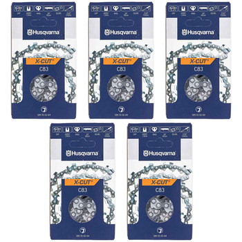HUSQVARNA Chains - X -CUT C83 ,24"BAR, 84 DRIVE LINKS, .050"GAUGE, 3/8"  - 5 PACK
