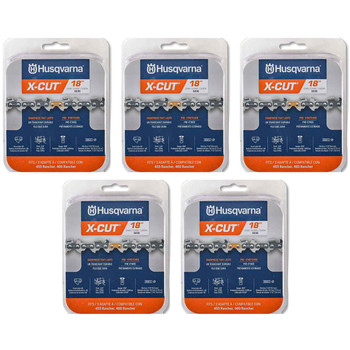 HUSQVARNA Chains - X -CUT S83G ,18"BAR, 68 DRIVE LINKS, .050"GAUGE, 3/8"  - 5 PACK