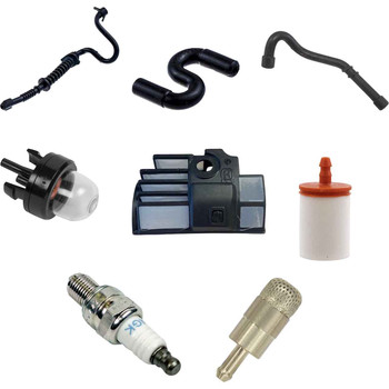 HUSQVARNA T540XP AIR-OIL-FUEL FILTERS SPARK PLUG FUEL LINES PRIMER BULB KIT OEM