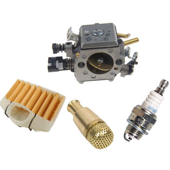 HUSQVARNA 365 COMPLETE CARBURETOR AIR-OIL FILTERS SPARK PLUG KIT OEM