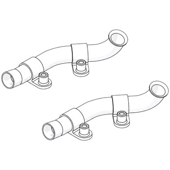 Husqvarna OEM EXHAUST PIPE ASSY 322 596936701 (2 Pack)