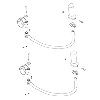 Husqvarna OEM HANDLEBAR ASSY 544400005 (2 Pack)