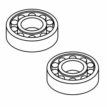 Husqvarna OEM BALL BEARING .500X1.38X.437 BA 592773901 (2 Pack)