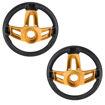Husqvarna OEM WHEEL.STEERING.MLT.BR.YEL/OVRM 532424551 (2 Pack)