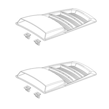 Husqvarna OEM VENT HUSQVARNA GT3 TOP ASSM 597408001 (2 Pack)