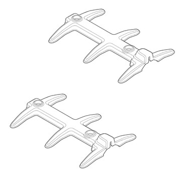 Husqvarna OEM PROTECTION BLADE ASSY 579619301 (2 Pack)