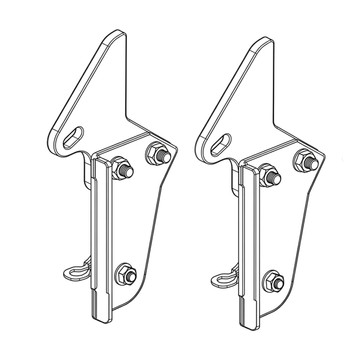 Husqvarna OEM BRACKET 48 CC MZ RH FRONT CHAS 592978502 (2 Pack)