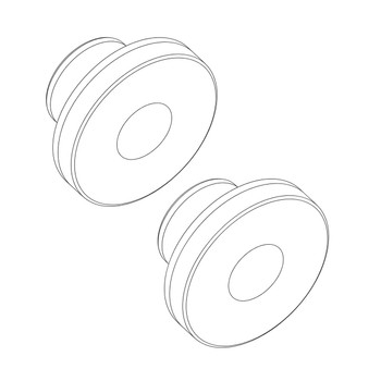 Husqvarna OEM BUSHING RTN; CONTROLS 596291101 (2 Pack)
