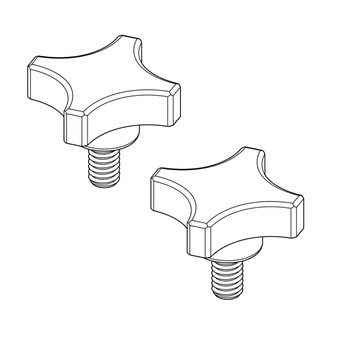 Husqvarna OEM KNOB KNOB, 3/8 -16 X .75 588069901 (2 Pack)