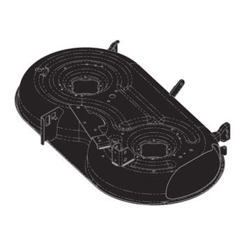 Cub Cadet - Part 753-11266-0637 - 42" Deck Shell (Powder Black) (OEM part) - Image 1