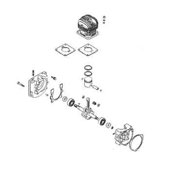 Echo OEM  SB1084 - SHORT BLOCK PB-410/411 - Echo Original Part - Image 1