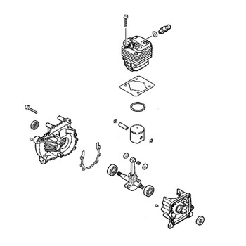 Echo OEM  SB1097 - SHORT BLOCK SRM/EA-410 - Echo Original Part - Image 1