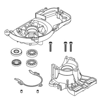 Echo OEM  P100006080 - CRANKCASE SET (HC-2020) - Echo Original Part - Image 1