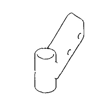 Scag OEM 451128 - EXT WELDMENT, CASTER PIVOT - 72B - Scag Original Part - Image 1