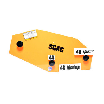 Scag OEM 462394 - BELT COVER W/ DECALS, SWM-48 - Scag Original Part - Image 1